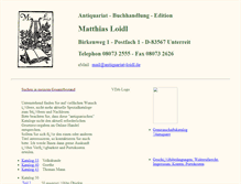 Tablet Screenshot of antiquariat-loidl.de